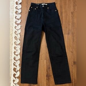 Levi’s Ribcage Straight Ankle - Black - 23